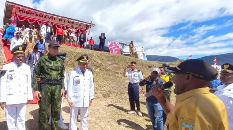 Brigjen TNI Heldi Wira Ikuti Upacara HUT RI ke-81 di Kiwirok, Apresiasi Bupati