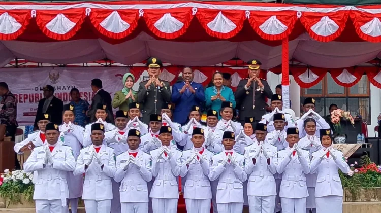 Semangat Merah Putih Berkobar di Nduga, Dandim 1706/Nduga Hadiri Upacara HUT ke-81 RI