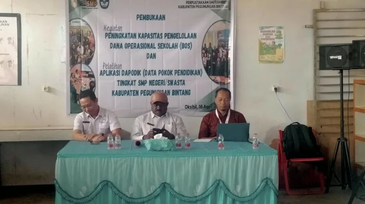 Tingkatkan Tata Kelola Pendidikan, Dinas Pendidikan Pegubin Gelar Pelatihan