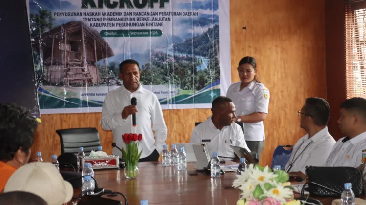 Bupati Pegubin Spei Yan Birdana Buka Kickoff Penyusunan Ranperda Pembangunan