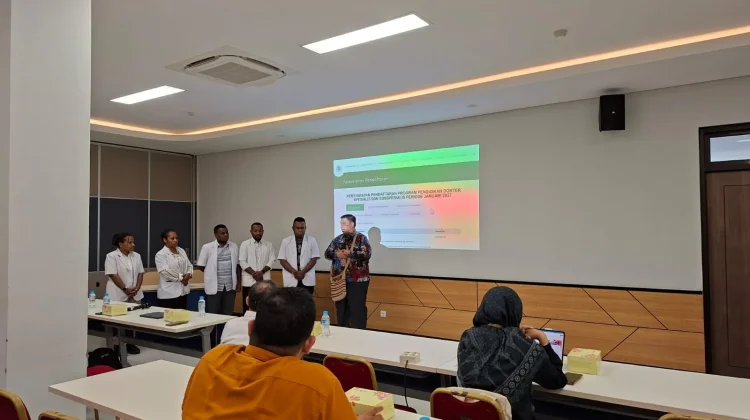 Serah Terima Peserta Pra Pendidikan Dokter Spesialis Kabupaten Nduga 2026
