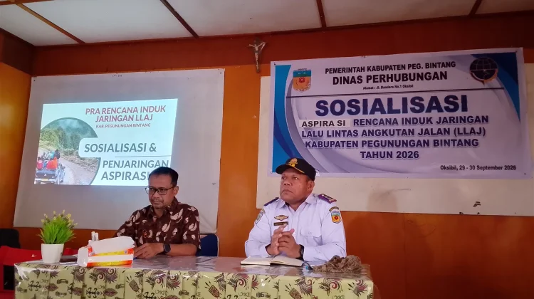 Dishub Pegunungan Bintang Gelar Sosialisasi Rencana Induk Jaringan Lalu Lintas