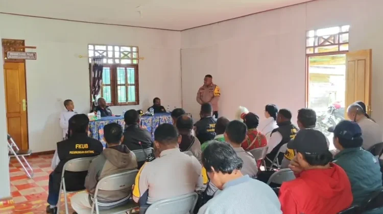 Kapolres Pegubin dan FKUB Bahas Kamtibmas serta Penyakit Sosial