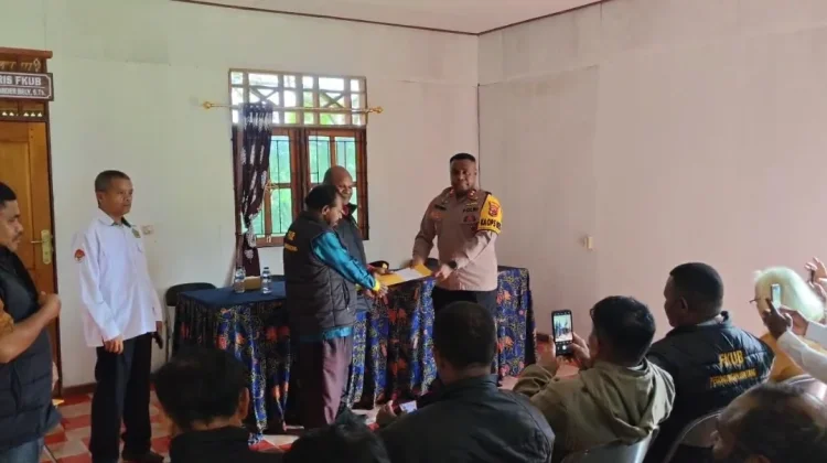 Kapolres Pegubin dan FKUB Bahas Kamtibmas serta Penyakit Sosial
