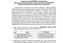 Tiga Peserta Lolos Seleksi Administrasi JPT Madya Sekda Papua Pegunungan