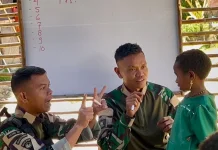 Yonif 511 Dibyatara Yodha Pos Tima Hadirkan Harapan Pendidikan di Kampung Tima