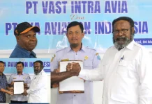 Pemkab Tolikara MOU Penerbangan Subsidi dengan PT.Vast Intra Avia dan PT. EAI