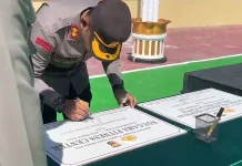 Polres Nduga Resmikan Ndugama Fitness Center dan Pos Pelayanan Polisi Krepkuri
