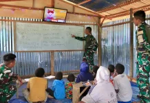 Satgas Yonif 511/DY Tingkatkan pengetahuan dan Wawasan Kebangsaan di Konikme