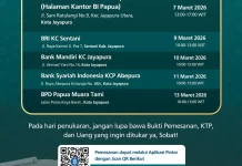 BI Buka Layanan Penukaran Uang Rupiah SERAMBI 2026 di Sejumlah Wilayah Papua