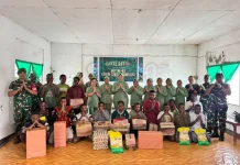 Peringati HUT ke-63 Kodim 1702/JWY, Persit KCK Kodim 1702/JWY Gelar Bhakti Sosial