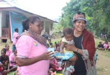 Launching Program Seribu Hari Pertama Kehidupan di Distrik Wari