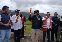 Pemusnahan Minuman Keras Ilegal di Kabupaten Pegunungan Bintang