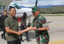 Dandim Jayawijaya Sambut Kunjungan Perdana Danrem 172/PWY
