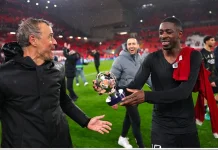 Ousmane Dembele Tawarkan Trofi Man of the Match kepada Luis Enrique