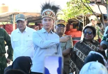 Wamendagri Dampingi Wapres Tinjau Pembangunan di Papua