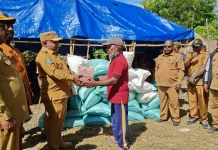Pemkab Jayawijaya Serahkan Bantuan bagi Dua Kelompok Warga yang Bertikai