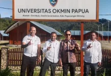 Bupati Pegubin dan Kanreg IX BKN Jayapura Kunjungi Universitas Okmin Papua