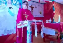 Pemberkatan Gereja Mateus Penginjil Stasi Oksebul Disertai Baptisan dan Komuni