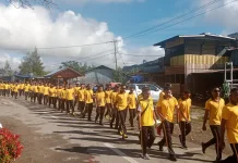 Olahraga Bersama, Polres Pegubin Perkuat Kebersamaan Dengan Bhayangkari dan ASN