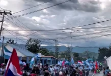 Pawai Kendaraan Warnai Euforia Piala Dunia di Wamena