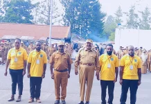 Gubernur John Tabo Lepas Empat Pemuda Pelopor Papua Pegunungan ke Yogyakarta