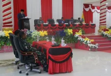Kodim 1702/Jayawijaya Hadiri Rapat Paripurna Penyerahan LHP BPK RI