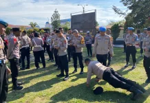 Propam Polres Jayawijaya Gelar Gaktibplin, Tiga Personel Langgar Sikap Tampang