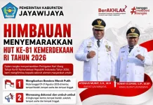 Pemkab Jayawijaya Keluarkan Himbauan Semarakkan HUT Ke-81 Kemerdekaan RI