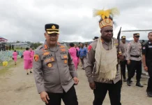 Pemerintah Daerah dan Jajaran Polres Pegunungan Bintang Sambut Kapolres Baru