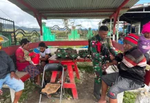 Satgas Yonif 734/SNS Hadirkan Honai Sehat Papua Damai Bantu Layanan Kesehatan