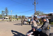 Strong Point Lalu Lintas Polres Pegunungan Bintang