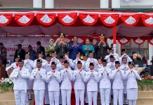 Semangat Merah Putih Berkobar di Nduga, Dandim 1706/Nduga Hadiri Upacara HUT ke-81 RI