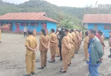 Kepala Distrik Oksibil Pimpin Apel Bersama Tripika Perkuat Sinergitas