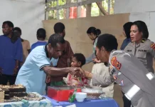 Sambut HUT Polwan ke-78, Polwan Polres Jayawijaya Berbagi Kasih dengan Anak Panti