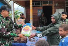 Pos Kotis Satgas Swasembada Yonif 734/SNS Hadir Berikan Pelayanan Kesehatan