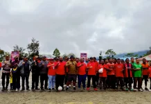 Ketua DPD PDI Provinsi Papua Pegunungan Buka Turnamen Futsal Banteng Cup 2026