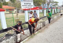CPNS Hubikiak Ditempa Disiplin Lewat Aksi Bersih Lingkungan