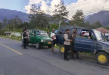 Polsek Kurulu dan Satgas ODC Gelar Razia, Sejumlah Barang Diamankan