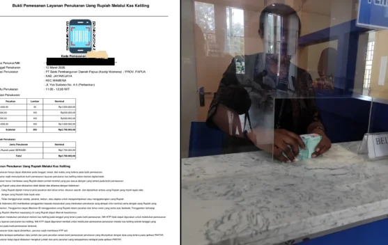 Layanan Penukaran Uang di Jayawijaya Gunakan Aplikasi PINTAR, Kuota Dibatasi 100