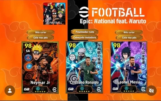 Kolaborasi Epik eFootball 2026 × Naruto Shippuden Resmi Dirilis