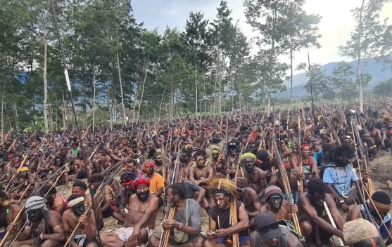 Ritual Adat Yigin Engale Goki Tandai Berakhirnya Konflik Sosial di Wamena
