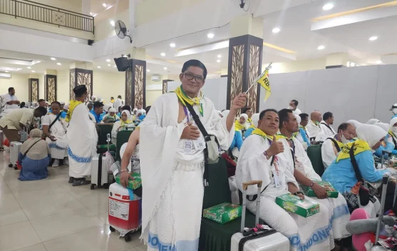 Jamaah Haji Jayawijaya Tiba di Embarkasi Makassar dengan Selamat