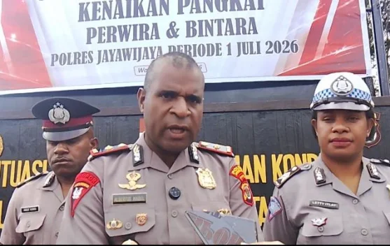 30 Personel Polres Jayawijaya Naik Pangkat, Wakapolres: Tanggung Jawab makin Berat