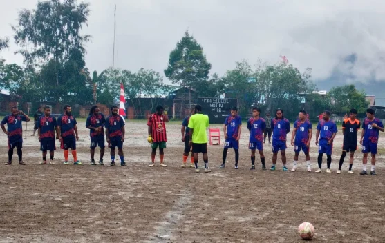 Semarak Hut Ke-81 RI, Distrik Oksibil Gelar Turnamen Mini Soccer