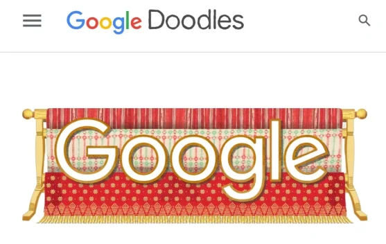 Google Doodle Rayakan Semarak HUT Ke-81 RI dengan Seni Tenun Indonesia