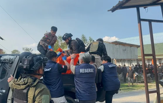 Pasca-Insiden di Habema, Aparat Gabungan Evakuasi Jenazah Sopir Wamena-Mbua
