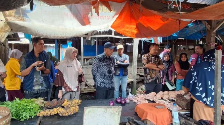 Disperindag Way Kanan Pantau Harga Pangan di Pasar Baradatu