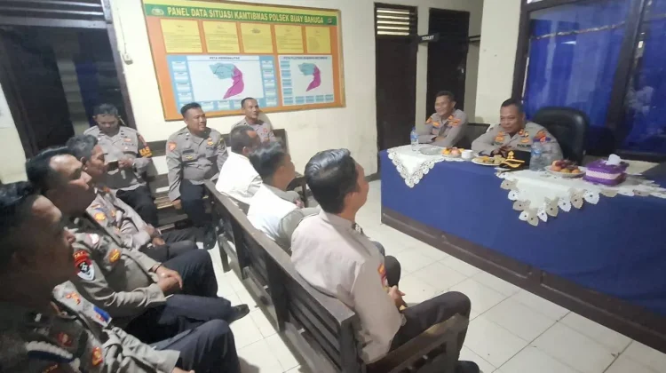 Kapolres Way Kanan Kunker ke Polsek Buay Bahuga