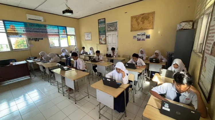 SMPN 7 Banjit Gelar Gladi TKA 2026, 48 Siswa Uji Coba Sistem Jelang Ujian April
